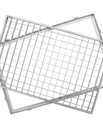 Aco Vario Dørrist Med Ramme 100x40 Galvaniseret