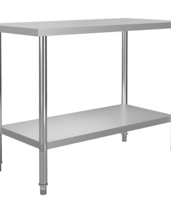 Arbejdsbord Til Køkken 120x60x85 Rustfrit Stål