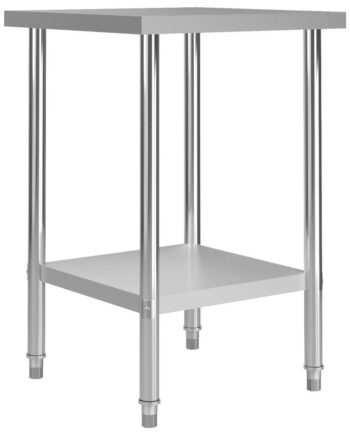 Arbejdsbord Til Køkken 60x60x85 Rustfrit Stål