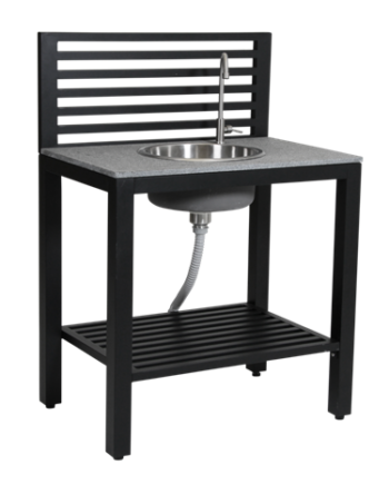 Bellac Udekøkken Modul Med Vask Sort Diverse Gt Ude Køkken Diverse Møbler Brafab Enggården Havemøbler