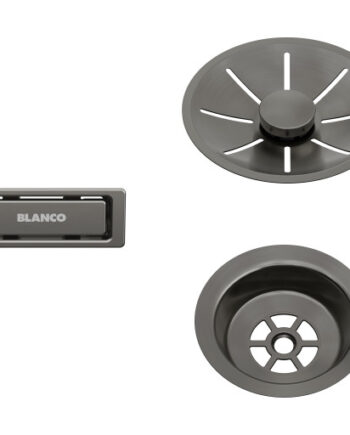 Blanco Infino Kurveventilsæt Manuel ø82 Sort Krom