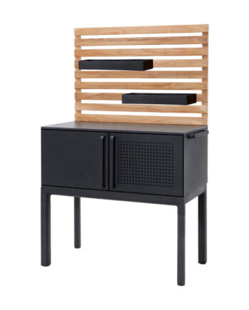 Cane Line Drop Køkken Single Modul Inkl Hylder Aluminium 100