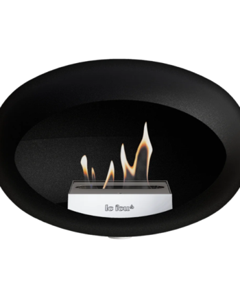 Feu Wall Biopejs Sort Hvid Ophæng Stål Brænder