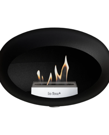 Feu Wall Biopejs Sort Nikkel Ophæng Stål Brænder