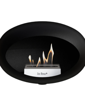 Feu Wall Biopejs Sort Sort Ophæng Stål Brænder