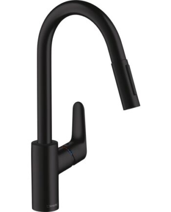 Hansgrohe Focus M41 Køkkenarmatur Udtrækstud Mat Sort