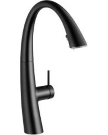 Kwc Zoe Køkkenarmatur Udtrækstud Lys Mat Sort