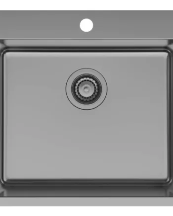 Lavabo 550 Køkkenvask 55x50 Sort Krom