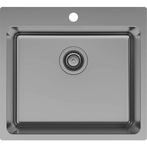 Lavabo 550 Køkkenvask 55x50 Sort Krom