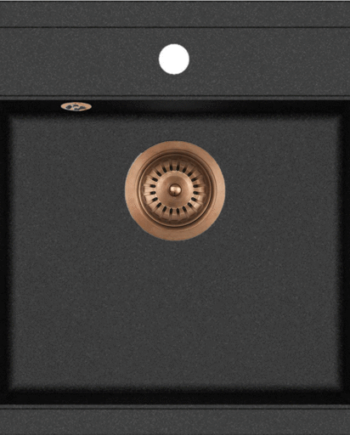 Lavabo Jupiter Køkkenvask Sort Kobber Afløb