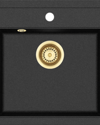 Lavabo Jupiter Køkkenvask Sort Messing Afløb
