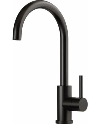 Lavabo Kubus 140 Round Køkkenarmatur Mat Sort
