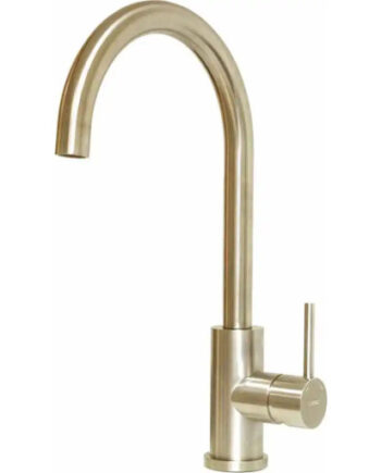 Lavabo Kubus 140 Round Køkkenarmatur Messing
