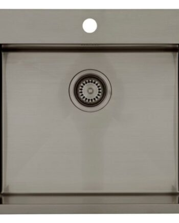 Lavabo Kubus 540 Soft Køkkenvask 54x50 Sort Krom