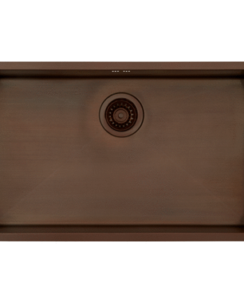 Lavabo Kubus 700 Soft Køkkenvask 74x44 Bruneret Messing