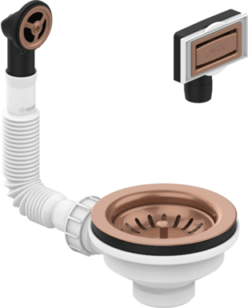Lavabo Universalt Afløbssæt Kobber