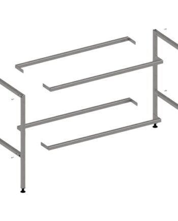 Purus Stativ Til Stålbord 89x57x110 Rustfrit Stål