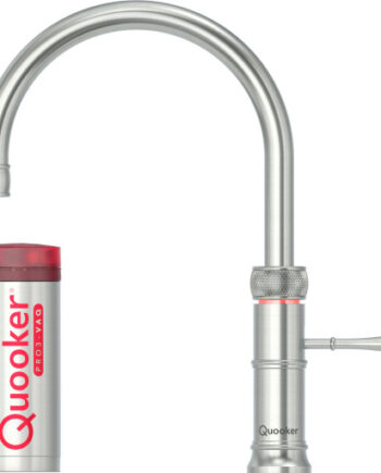 Quooker Classic Fusion Round Pro3 Køkkenarmatur Kogende Vand Stål