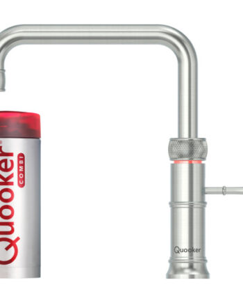 Quooker Classic Fusion Square Combi Køkkenarmatur Kogende Vand Stål