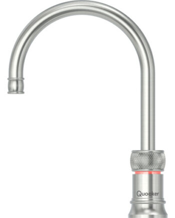 Quooker Classic Nordic Round Kogende Køkkenarmatur Stål