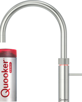 Quooker Fusion Round Combi Køkkenarmatur Kogende Vand Stål