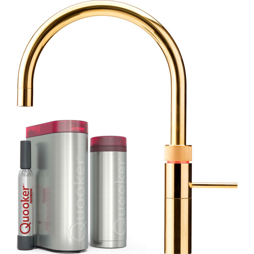 Quooker Fusion Round Pro3 Køkkenarmatur Messing