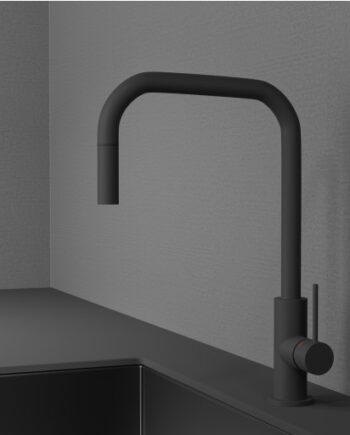 Scandtap Accent Square Køkkenarmatur Udtrækstud Mat Antracit