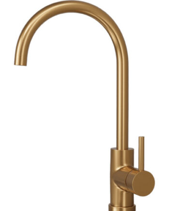 Scandtap Curve Køkkenarmatur Børstet Messing