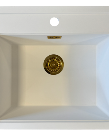 Secher Aalborg 500 Bk1 Køkkenvask 56x51 Hvid