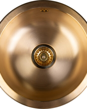 Secher Assens 365 Køkkenvask ø42 Børstet Messing