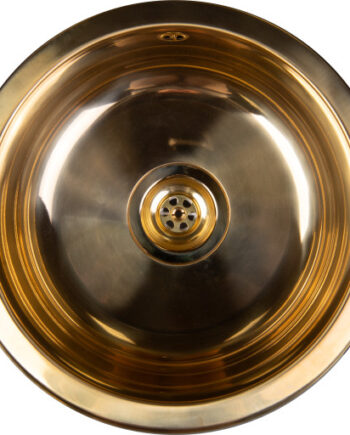 Secher Assens 365 Køkkenvask ø42 Poleret Messing