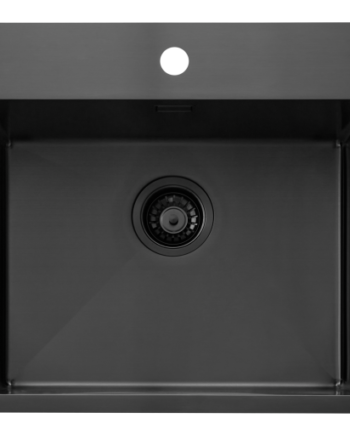 Secher Faaborg 500 Bk2 Køkkenvask 54x50 Sort Pvd