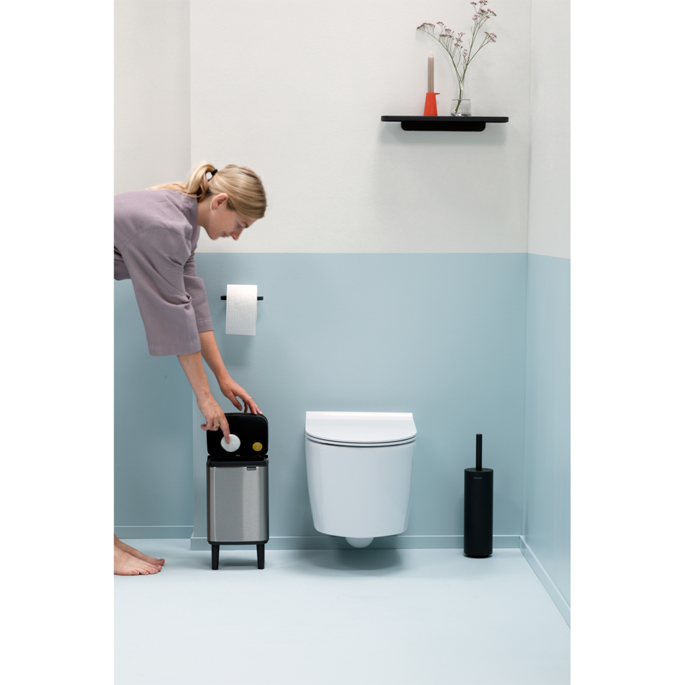 Affaldsspand Liter Høj Brabantia Matt Steel Fingerprint Proof