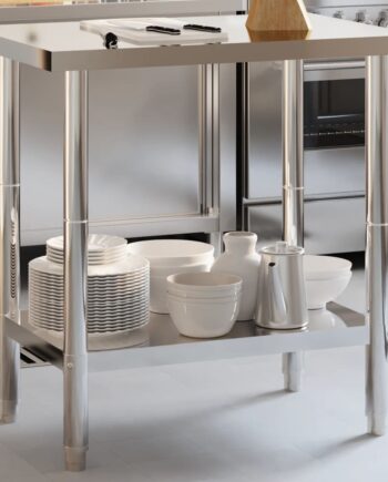 Arbejdsbord Til Køkken 5x55x85 Rustfrit Stål