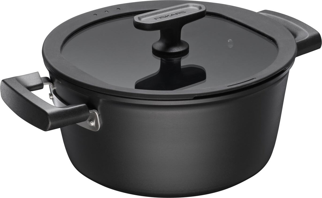 Fiskars Hard Face Gryde Med Låg Non Stick Induktion