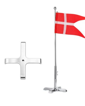 Scrouples Bordflag Blank Stål Med Krydsfod