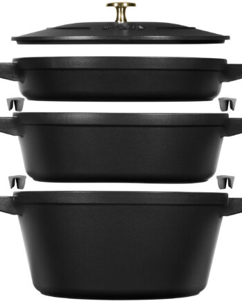 Staub Gryde   Kasserollesæt Sort