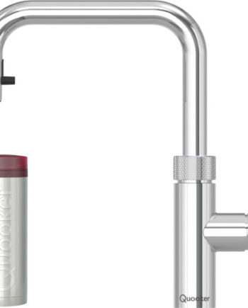 Quooker Flex Square Pro3 Køkkenarmatur Kogende Vand Udtrækstud Krom