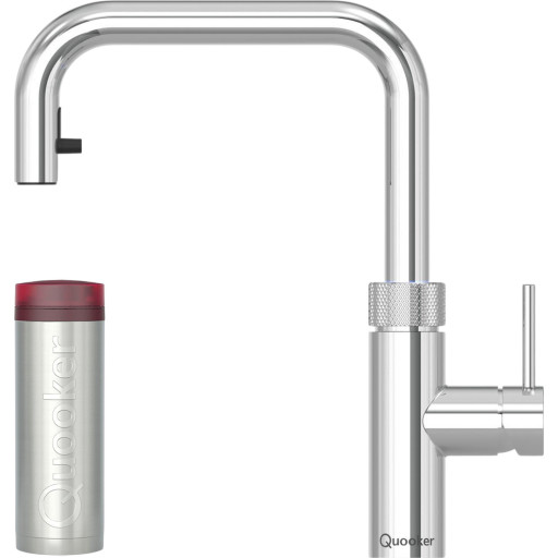 Quooker Flex Square Pro3 Køkkenarmatur Kogende Vand Udtrækstud Krom