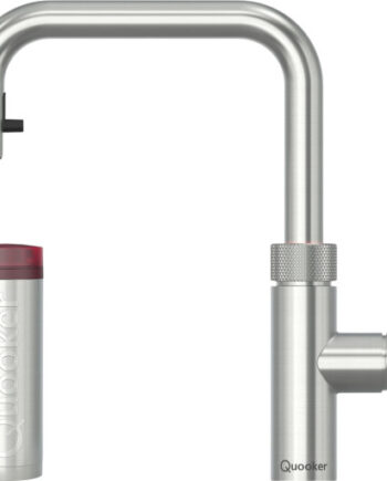 Quooker Flex Square Pro3 Køkkenarmatur Kogende Vand Udtrækstud Stål