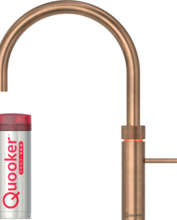 Quooker Fusion Round Pro3 Køkkenarmatur Kogende Vand Bruneret Messing