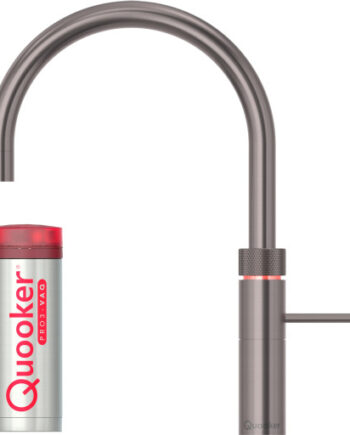 Quooker Fusion Round Pro3 Køkkenarmatur Kogende Vand Sort Krom