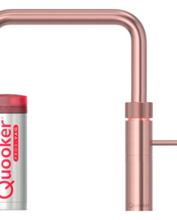 Quooker Fusion Square Pro3 Køkkenarmatur Kogende Vand Rosa Kobber