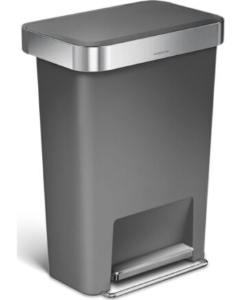 Simplehuman Affaldsspand Liter Pedal Grå Plastik