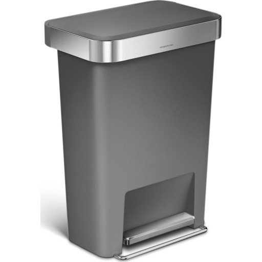 Simplehuman Affaldsspand Liter Pedal Grå Plastik