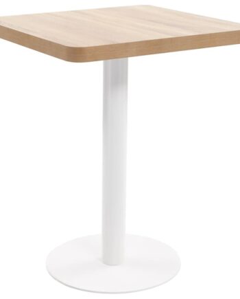 Bistrobord  Mdf Lysebrun Hvid