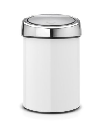 Brabantia Touch Bin Med Vægbeslag Hvid