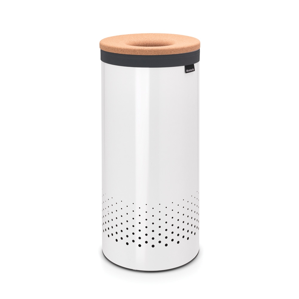 Brabantia Vasketøjskurv Hvid Med Korklåg
