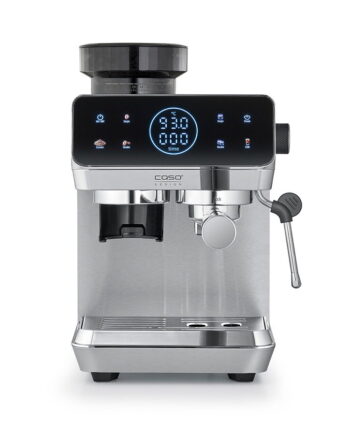 Caso Espresso Gourmet Espresso Kaffemaskine Med Kværn Sølv