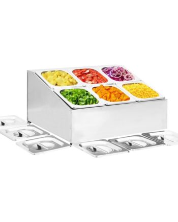 Gastronorm Beholder Med Beholdere Rustfrit Stål Pande Salatbar